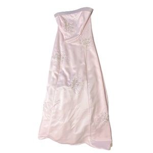 Vintage pink prom dress